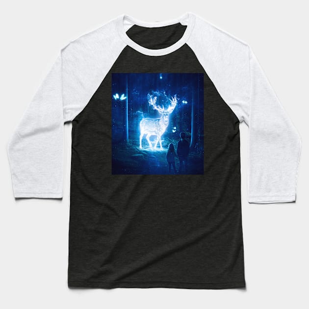 Spiritual Connection Baseball T-Shirt by Ergen Art